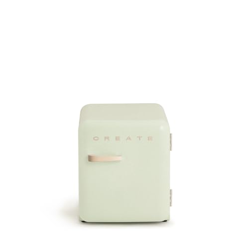 CREATE / RETRO FRIDGE 50 SAND/Kühlschrank in Pastellgrün, Griff Sand / 85W, Minibar, eine Regalfläche, Retro-Design, 50cm, zwei Ablagen, 48L Fassungsvermögen, energiesparend, 50x44x49,8cm CREATE / RETRO FRIDGE 50 SAND/Kühlschrank in Pastellgrün, Griff Sand / 85W, Minibar, eine Regalfläche, Retro-Design, 50cm, zwei Ablagen, 48L Fassungsvermögen, energiesparend, 50x44x49,8cm von CREATE