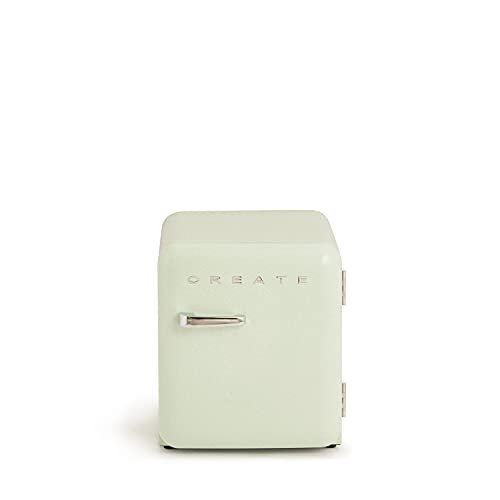 CREATE / RETRO FRIDGE 50 SILVER/Kühlschrank in Pastellgrün, Griff Silber / 85W, Minibar, eine Regalfläche, Retro-Design, 50cm, zwei Ablagen, 48L Fassungsvermögen, energiesparend, 50x44x49,8cm CREATE / RETRO FRIDGE 50 SILVER/Kühlschrank in Pastellgrün, Griff Silber / 85W, Minibar, eine Regalfläche, Retro-Design, 50cm, zwei Ablagen, 48L Fassungsvermögen, energiesparend, 50x44x49,8cm von CREATE