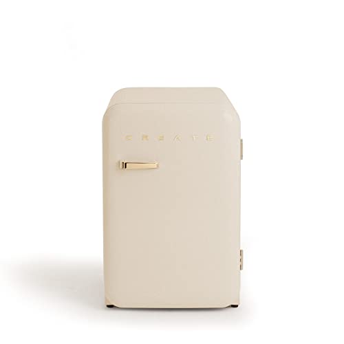 CREATE / RETRO FRIDGE 83.5 GOLD/Kühlschrank Creme, Türgriff, Griff Gold/Minibar, Gefrierkapazität, 83.5 cm CREATE / RETRO FRIDGE 83.5 GOLD/Kühlschrank Creme, Türgriff, Griff Gold/Minibar, Gefrierkapazität, 83.5 cm von CREATE