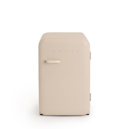 CREATE / RETRO FRIDGE 83.5 SAND/Kühlschrank in Sand, Griff Sand / 98W, niedriger Verbrauch, 2 Ablagen, Temperaturregler, Flaschenhalter, 56x54x84cm CREATE / RETRO FRIDGE 83.5 SAND/Kühlschrank in Sand, Griff Sand / 98W, niedriger Verbrauch, 2 Ablagen, Temperaturregler, Flaschenhalter, 56x54x84cm von CREATE