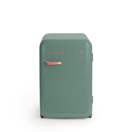 CREATE / RETRO FRIDGE 83.5 TERRACOTA/Kühlschrank in Salbeigrün, Griff Terrakotta / 98W, niedriger Verbrauch, 2 Ablagen, Temperaturregler, Flaschenhalter, 56x54x84cm CREATE / RETRO FRIDGE 83.5 TERRACOTA/Kühlschrank in Salbeigrün, Griff Terrakotta / 98W, niedriger Verbrauch, 2 Ablagen, Temperaturregler, Flaschenhalter, 56x54x84cm von CREATE