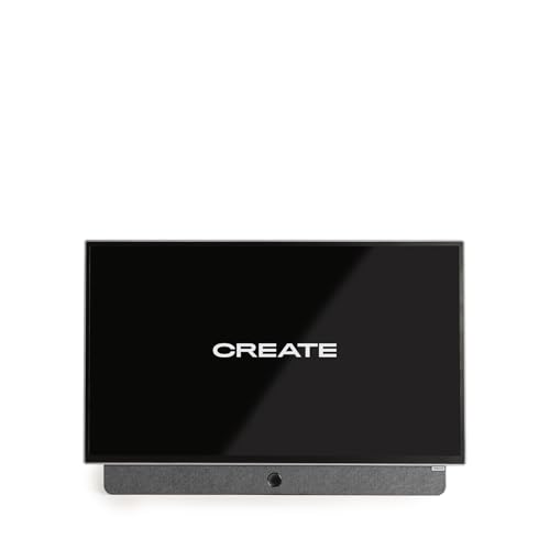 CREATE TV Move Studio/Smart-TV, 61 cm (24 Zoll), tragbar, mit Akku bis zu 3 Stunden, blendfreies Display, Sprachsteuerung, HD, Dolby Audio, Bluetooth 5.1, Google TV von CREATE