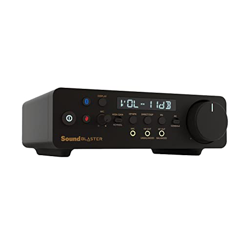 CREATIVE Sound Blaster X5 Externe hochauflösende Dual-DAC-USB-Soundkarte mit symmetrischem Xamp-Kopfhörer-Bi-Verstärker für Musikliebhaber CREATIVE Sound Blaster X5 Externe hochauflösende Dual-DAC-USB-Soundkarte mit symmetrischem Xamp-Kopfhörer-Bi-Verstärker für Musikliebhaber von CREATIVE