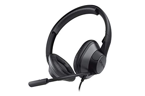 Creative HS-720 V2 Kopfhörer USB-Headset, Mikrofon mit Geräuschunterdrückung für PC, Laptop, Inline-Steuerung für Mic-Mute/Anrufe/Videoanruflautstärke von CREATIVE