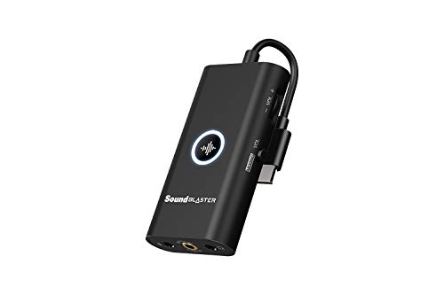Creative Sound Blaster G3 Tragbare Konsolen-Gaming Externe Soundkarte USB-C DAC-Verstärker, kompatibel mit PS5, PS4, Switch, PC, Mac, für Kopfhörer von CREATIVE