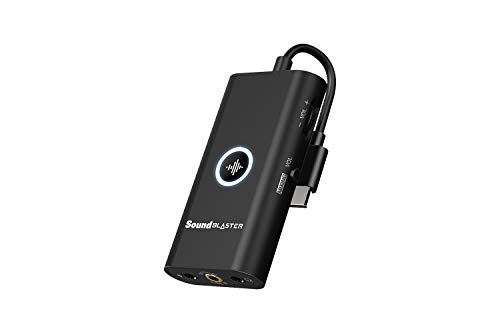 Creative Sound Blaster G3 USB-C Externer Gaming USB DAC und Amp für PS4, Nintendo Switch, Ft. GameVoice Mix (Audio Balance für Game/Chat), Mikrofon/Vol Control und Mobile App Steuerung, Plug-and-Play von CREATIVE