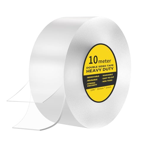 CRESZZLE 10 Meter Transparentes Doppelseitiges Klebeband Extra Stark,doppelseitiges klebeband transparent, Fotowand, Küche, Zuhause, Auto, Outdoor, Abnehmbar und Spurlos. CRESZZLE 10 Meter Transparentes Doppelseitiges Klebeband Extra Stark,doppelseitiges klebeband transparent, Fotowand, Küche, Zuhause, Auto, Outdoor, Abnehmbar und Spurlos. von CRESZZLE