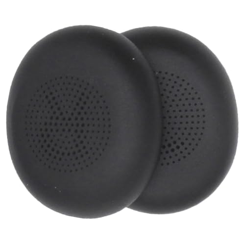 CRGANGZY 1 Paar Ohrpolster, Ersatz-Ohrpolster aus Memory-Schaum und weichem Protein-Leder, Ohrenschützer-Kopfhörer, Ohrpolster für 45h On-Ear Wireless Headset (schwarz) von CRGANGZY