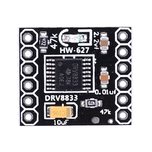 CRGANGZY DRV8833 Motorantriebsmodul Gute Wärmeableitung DC-Getriebemotortreiber 1,5 A Einzel-H-Brücke Leiser Schrittmotortreiber DIY-Komponenten von CRGANGZY