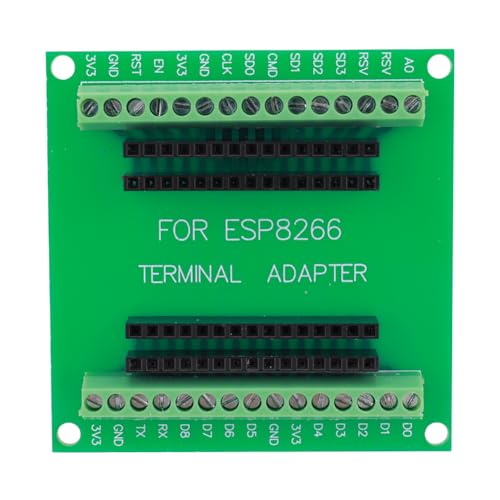 CRGANGZY ESP8266 Breakout Board Leads Out Terminal Screw Board für ESP8266 ESP-12E Development Board Kompatibel mit Expansion Board von CRGANGZY