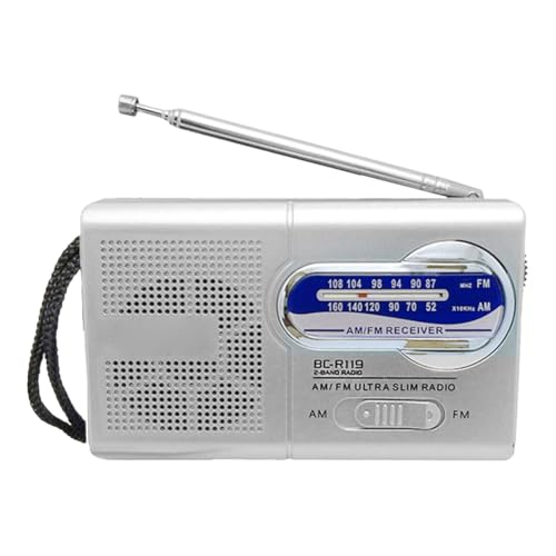 CRGANGZY Tragbarer Funkrezeptor, Multifunte Multifunktion Minetavoz, AM FM -Transistor mit Kopfhöreranschluss, FM Tragbarer Pocket Radio Music CRGANGZY Tragbarer Funkrezeptor, Multifunte Multifunktion Minetavoz, AM FM -Transistor mit Kopfhöreranschluss, FM Tragbarer Pocket Radio Music von CRGANGZY