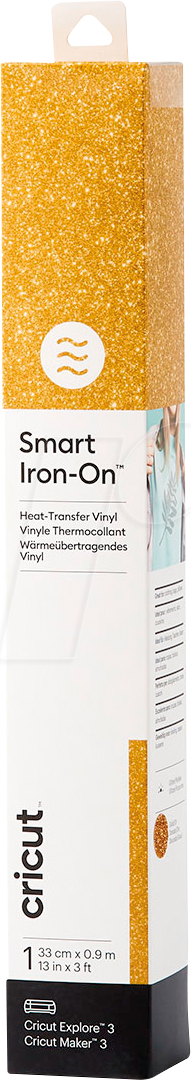 CRICUT 2008673 - Smart Iron-on 330 mm x 910 mm, glitter gold von CRICUT