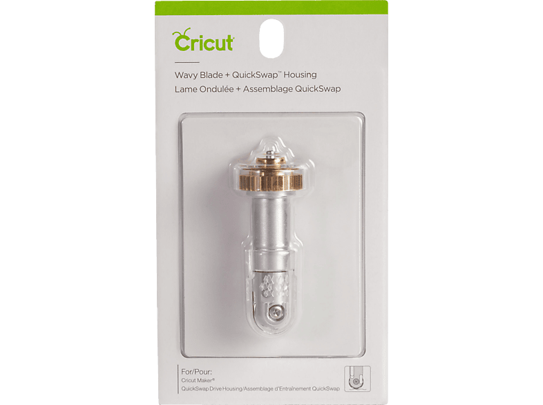 CRICUT Cricut Maker Wavy Blade Tip inkl. QuickSwap-Gehäuse Wellenmesser Silber von CRICUT