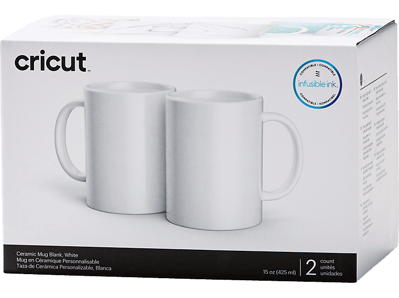 CRICUT Infusible Ink 2 Stück (440ml) Keramiktasse von CRICUT