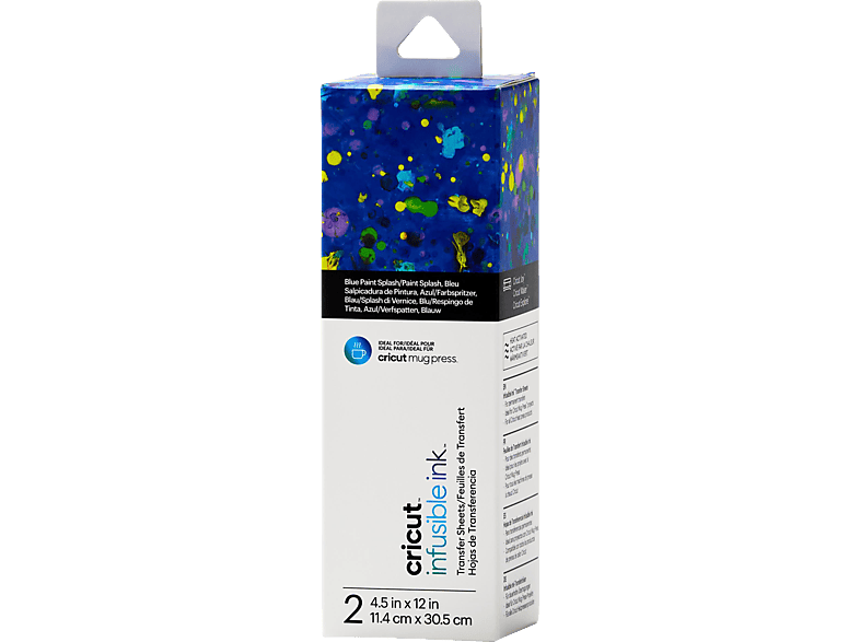 CRICUT Joy Transfer Sheets 2-pack Cricut Infusible Ink Blue Paint Splash von CRICUT