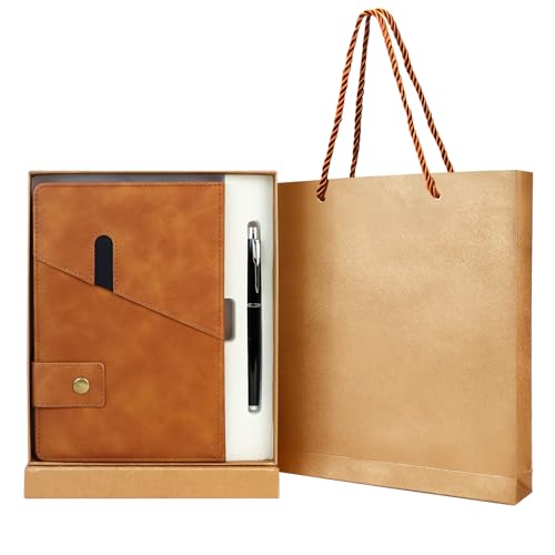 Leder Tagebuch Notizbuch Geschenkset, Vintage Tagebuch A5 Notizbuch mit Stift Geschenkbox Geschenktasche, Klassisches Notizbücher Business Daily, Reisejournale für Frauen Männer Weihnachten Geburtstag Leder Tagebuch Notizbuch Geschenkset, Vintage Tagebuch A5 Notizbuch mit Stift Geschenkbox Geschenktasche, Klassisches Notizbücher Business Daily, Reisejournale für Frauen Männer Weihnachten Geburtstag von CRITIVE-SHOP