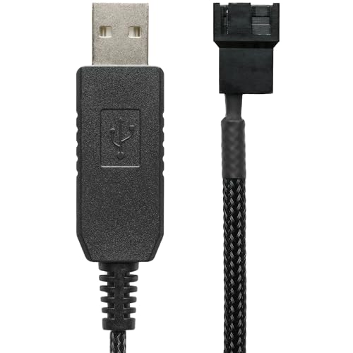 CRJ Full Speed 12 V Spannung Step-Up USB auf 3 Pin und 4 Pin PC Fan Sleeved Power Adapter Kabel von CRJ Electronics