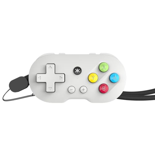 CRKD ATOM - Collectible Keychain Controller for Nintendo Switch, PC, Mac, Mobile and Smart TV (PAL Grey) von CRKD