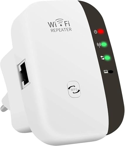 CRST WLAN Verstärker Internet Verstärker 300Mbit/s bis zu 3650 sq.ft, WLAN Repeater mit Repeater/AP Modus, Kompatibel Allen WLAN Geräten, Weiß-MGT3 von CRST
