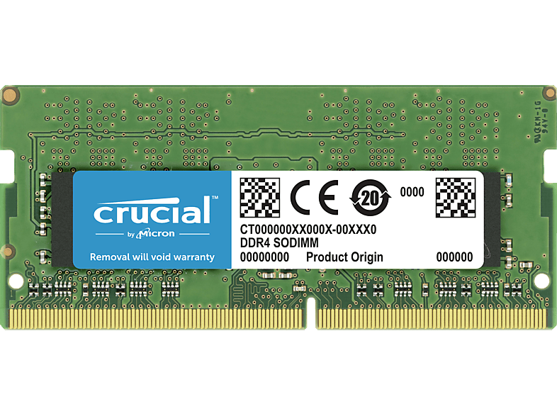 CRUCIAL DDR4 3200 MT/s SODIMM 260pin CL22 Notebook-Arbeitsspeicher 32 GB CRUCIAL DDR4 3200 MT/s SODIMM 260pin CL22 Notebook-Arbeitsspeicher 32 GB von CRUCIAL