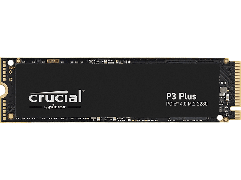 CRUCIAL P3 Plus Festplatte, 500 GB SSD M.2 via PCIe, intern von CRUCIAL