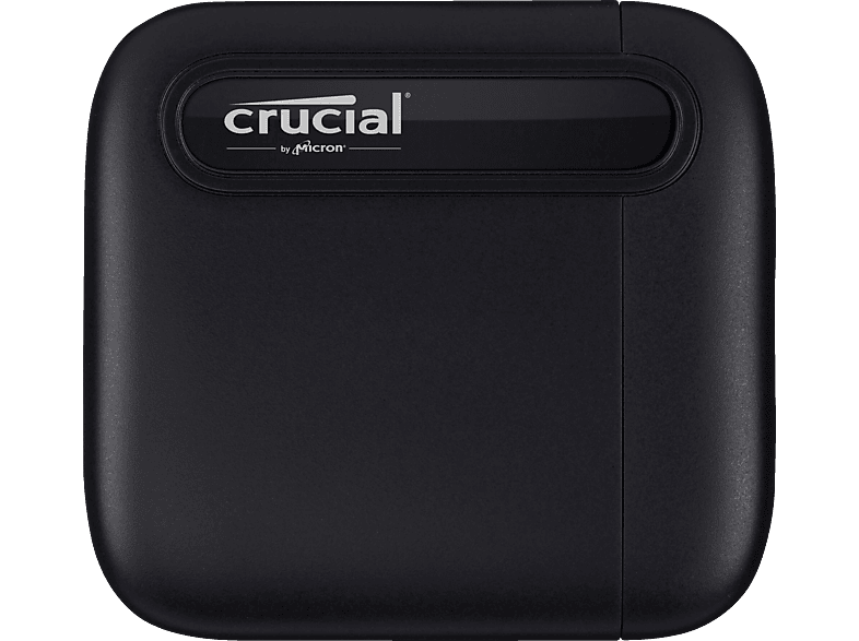 CRUCIAL Portable X6 USB 3.1 Gen 2 Typ-C Festplatte, 4 TB SSD, extern, Schwarz von CRUCIAL