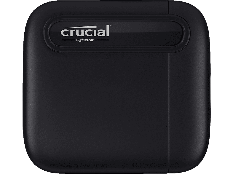 CRUCIAL portable X6 USB 3.1 Gen 2 Typ-C (10 GB/s) Festplatte, TB SSD, extern, Schwarz von CRUCIAL
