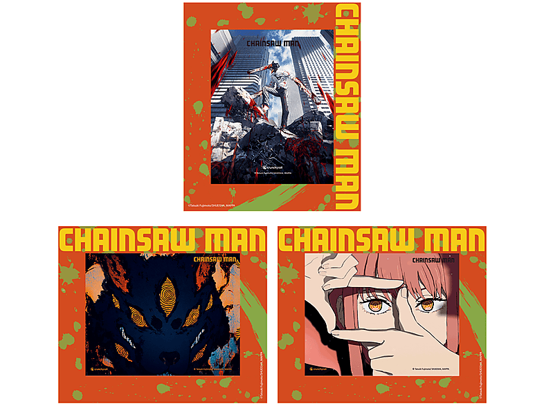 CRUNCHYROLL 448/88984 3D KARTEN CHAINSAW MAN (3 STÜCK) Sammelkarten von CRUNCHYROLL