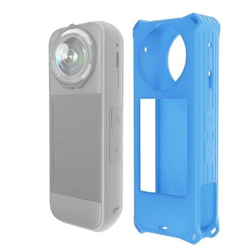 CS PRIORITY Silikon-Schutzhülle für X5 Action-Kamera-Schutz, staubdicht, kratzfest, Schnellwechsel-Rahmenzubehör (blaue Farbe) von CS PRIORITY