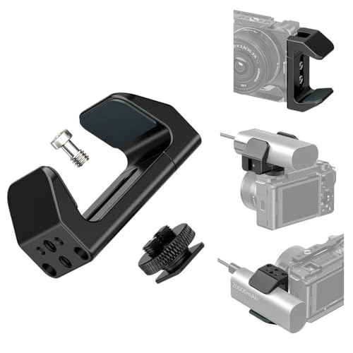 CS PRIORITY Universelle Powerbank-Halterung mit Kaltschuh-Halterung, Breite von 53 mm bis 72 mm, für DSLR-Kamera-Käfig-Videoaufnahmen (schwarz) von CS PRIORITY