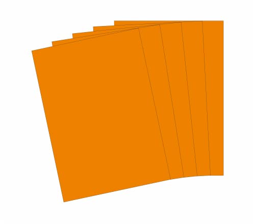 10 Blatt Qualitätspapier/Farbpapier/Kopierpapier A4 HELLORANGE 160g/qm Coloraction von CS Webkontor