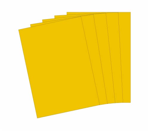 10 Blatt Qualitätspapier/Farbpapier/Kopierpapier A4 SONNENGELB 160g/qm Coloraction von CS Webkontor