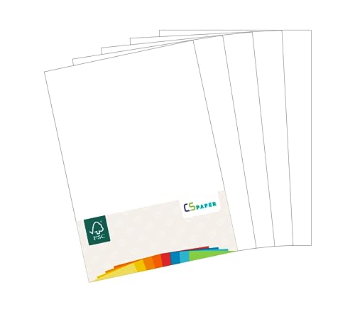 MADE IN EU 180 Blatt Papier Weiß A4 80 g/m² CS Paper - Druckerpapier, Kopierpapier, Universalpapier zum Drucken, Basteln & Falten im Format DIN A4. Papier für den Heim- & Bürobedarf von CS Webkontor