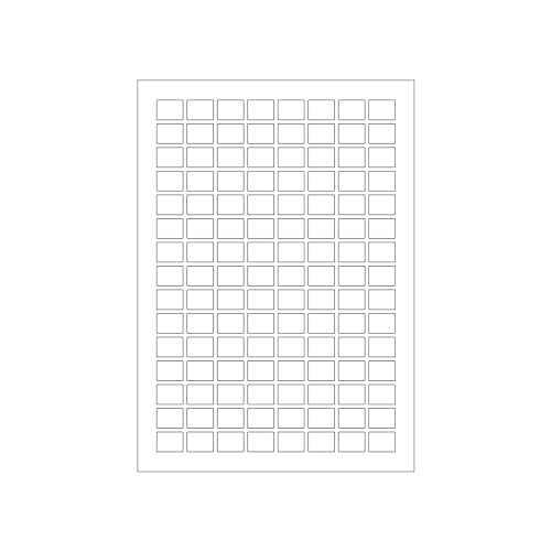 MADE IN GERMANY 600 Etiketten selbstklebend 20 x 15 mm mit abger. Ecken weiß permanent klebend auf Bogen A4 (5 Bögen x 120 Etik.) CS Label – Universaletiketten zum Beschriften und Bedrucken von CS Webkontor