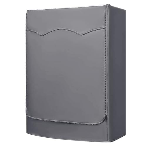 Waschmaschine Abdeckung, 420D Oxford Wasserdicht Staubdicht Schmutzabweisend UV-Beständig Deckel Schutzhülle Reißverschluss, vollautomatische Top Frontlader Wäschetrockner (Gray,69×84×100cm) von CSARPECT