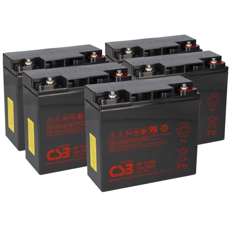 5x Akku Batterie 12V 20Ah kompatibel Elektroroller E-SCOOTER 60V SXT Viper von CSB