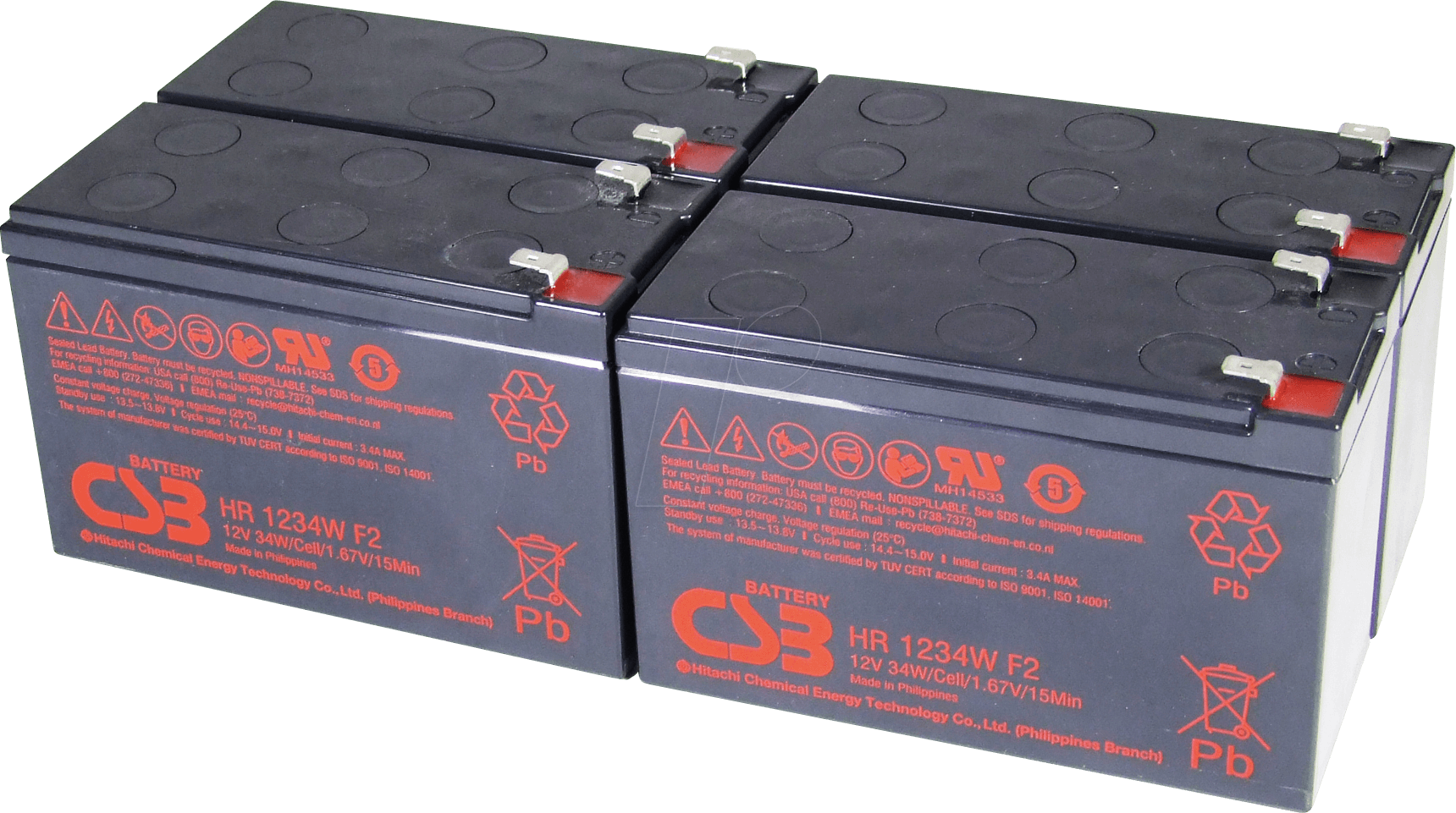 CSB SCD24 - Ersatzbatterie geeignet für APC RBC24 von CSB