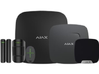 Csslr Plus Ajax Alarm-Kit, bestehend aus: Sicherheitszentrale, PIR-Melder, Öffnungsschalter, Rauchmelder, Sirene und Fernbedienung, schwarz von Solar Plus