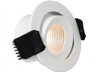 LED-Downlight Optic XS Tilt Weiß 3000K, 230lm, Ra&gt 95, 45° Streuung, Neigung 20°, 4W, IP44. dimmbarer 230V Treiber von CSDK-SL