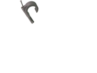 Mepac plugclip med søm for kabel 19-22 mm. Grå. Bor Ø 5,5 mm - (100 stk.) von Solar Plus