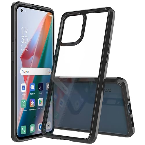 CSHNB Handyhülle Durchsichtige Hülle kompatibel mit Oppo Find X2 Pro, robuste, stoßfeste, transparente Handyhülle, schlanke, transparente, Kratzfeste und absorbierende Hülle Langlebiger Schutz(Black) CSHNB Handyhülle Durchsichtige Hülle kompatibel mit Oppo Find X2 Pro, robuste, stoßfeste, transparente Handyhülle, schlanke, transparente, Kratzfeste und absorbierende Hülle Langlebiger Schutz(Black) von CSHNB