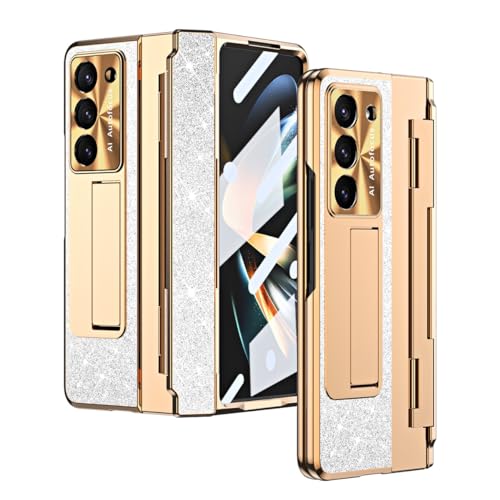 Durab Schutzhülle für Samsung Galaxy Z Fold 5 5G, glänzendes Leder, ultradünn, leicht, mit Scharnier, Displayschutzfolie und Ständer, Fallschutz, stoßfest, vollständiger Schutz, robust Durab Schutzhülle für Samsung Galaxy Z Fold 5 5G, glänzendes Leder, ultradünn, leicht, mit Scharnier, Displayschutzfolie und Ständer, Fallschutz, stoßfest, vollständiger Schutz, robust von CSHNB