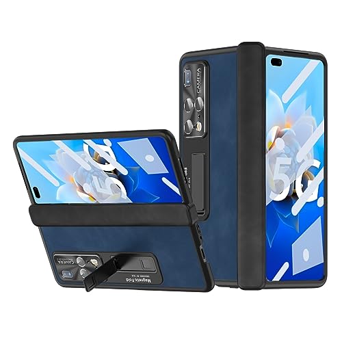 Flip Cover Hochwertige PU Leder Tasche kompatibel mit Huawei Mate X2 5G Magnetscharnier-Hülle mit integriertem Displayschutz und Standgerät, ultradünne, stoßfeste o von CSHNB