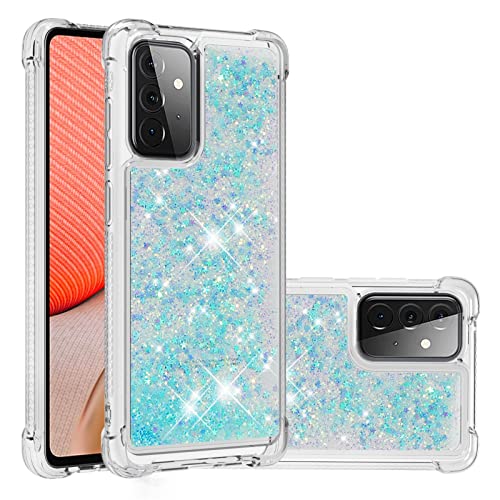 Glitzer-Schutzhülle, kompatibel mit Samsung Galaxy A72 5G, kompatibel mit Frauen und Mädchen, funkelnd, luxuriös, schwimmender Treibsand, transparent, weiches TPU, langlebiger Schutz, hell Glitzer-Schutzhülle, kompatibel mit Samsung Galaxy A72 5G, kompatibel mit Frauen und Mädchen, funkelnd, luxuriös, schwimmender Treibsand, transparent, weiches TPU, langlebiger Schutz, hell von CSHNB