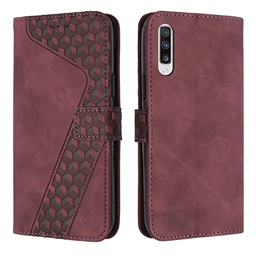 Handy-Klapphülle für Samsung Galaxy A50/A50S/A30S, Vintage-PU-Leder, magnetische Klappetui, Lederhülle, Kreditkartenhalter, Ständer, stoßfest, Handy-Schutz (R Handy-Klapphülle für Samsung Galaxy A50/A50S/A30S, Vintage-PU-Leder, magnetische Klappetui, Lederhülle, Kreditkartenhalter, Ständer, stoßfest, Handy-Schutz (R von CSHNB