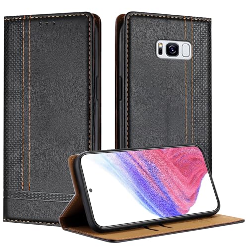 Handy-Klapphülle kompatibel mit Samsung Galaxy S8 Plus, Brieftasche, PU-Leder, Klapphülle mit Kartenhalter, Klapphülle mit Ständer, stoßfeste TPU-Innenschale, ultradünn, schlanke Handyschutzhülle Handy-Klapphülle kompatibel mit Samsung Galaxy S8 Plus, Brieftasche, PU-Leder, Klapphülle mit Kartenhalter, Klapphülle mit Ständer, stoßfeste TPU-Innenschale, ultradünn, schlanke Handyschutzhülle von CSHNB