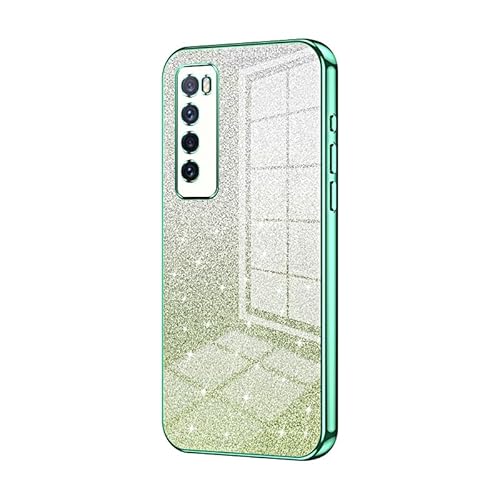 Handyhülle, kompatibel mit Huawei Nova 7, Hybrid-Schutzhülle mit Glitzer, transparent, dünn und transparent, kratzfest, stoßdämpfend, TPU-Stoßfänger Handyhülle, kompatibel mit Huawei Nova 7, Hybrid-Schutzhülle mit Glitzer, transparent, dünn und transparent, kratzfest, stoßdämpfend, TPU-Stoßfänger von CSHNB