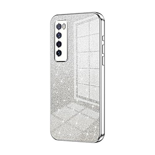 Handyhülle, kompatibel mit Huawei Nova 7, Hybrid-Schutzhülle mit Glitzer, transparent, dünn und transparent, kratzfest, stoßdämpfend, TPU-Stoßfänger Handyhülle, kompatibel mit Huawei Nova 7, Hybrid-Schutzhülle mit Glitzer, transparent, dünn und transparent, kratzfest, stoßdämpfend, TPU-Stoßfänger von CSHNB