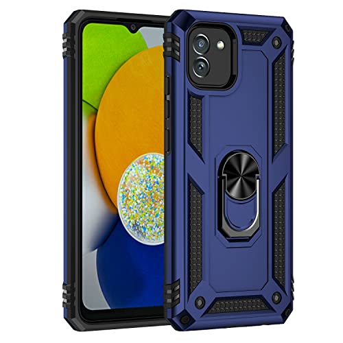 Handyhülle, kompatibel mit Samsung Galaxy A03, 164 mm, mit magnetischem Ringetui, stoßfest, robust, kompatibel mit Samsung Galaxy A0 Handyhülle, kompatibel mit Samsung Galaxy A03, 164 mm, mit magnetischem Ringetui, stoßfest, robust, kompatibel mit Samsung Galaxy A0 von CSHNB