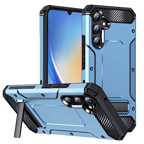 Handyhülle Duale militärische Schutzhülle kompatibel mit Samsung Galaxy A34 Hülle mit Ständer, Ganzkörper-Schutzhülle aus TPU-Stoßfänger und harter PC-Telefonhülle, matte Hülle Langlebiger Schutz(Ligh Handyhülle Duale militärische Schutzhülle kompatibel mit Samsung Galaxy A34 Hülle mit Ständer, Ganzkörper-Schutzhülle aus TPU-Stoßfänger und harter PC-Telefonhülle, matte Hülle Langlebiger Schutz(Ligh von CSHNB